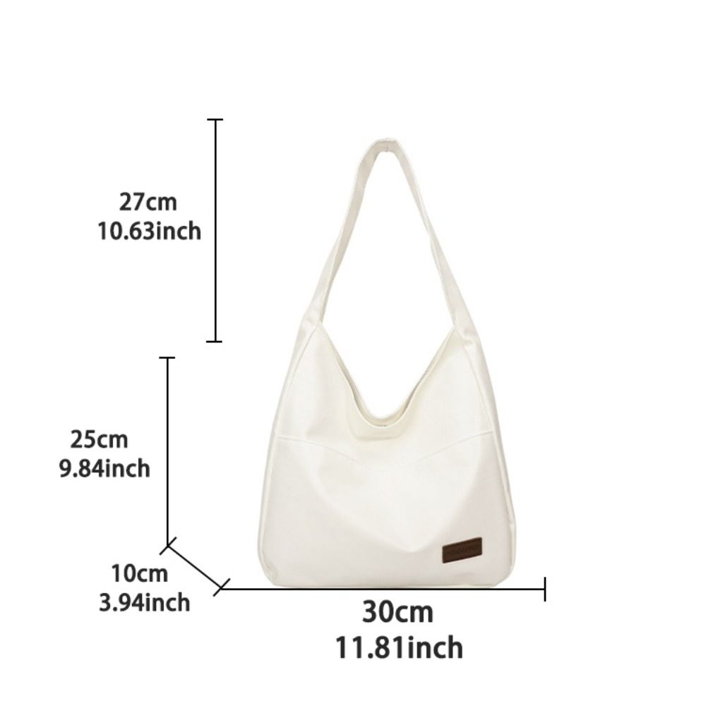 PU Leather Minimalist Tote Bag Large Capacity Ladies Handbags Casual Single Shoulder Bag  Gift
