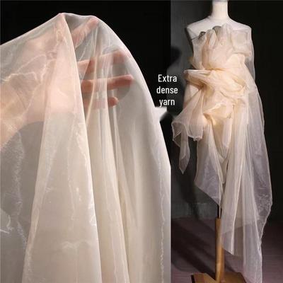 Tule de Hilo de Organza Mate para Vestidos de Boda, Tocados y Bordado de Ropa para Muñecas