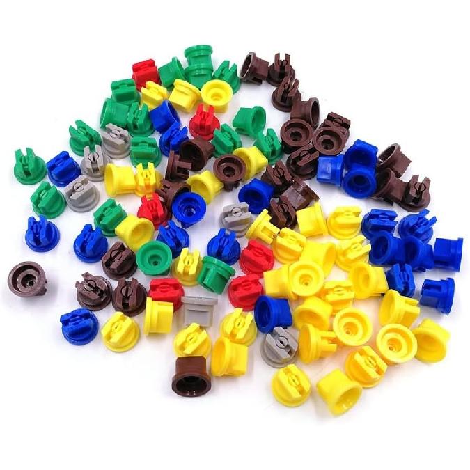 10 PCS Flat Fan Spray Nozzles Compatible with TP Teejet Compatible Plastic Tips Compatible with Boom Sprayer Farming-Related Irrigation and Cleaning