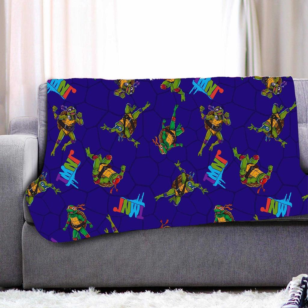 Rise Of The Teenage Mutant Ninja Turtles Fleece Turtles Blanket