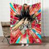 Anime Dragon Ball Son Goku Blanket All Season Cozy Parent-child Family Blanket Soft Plush Throw Blanket Bedroom Couch Outdoor