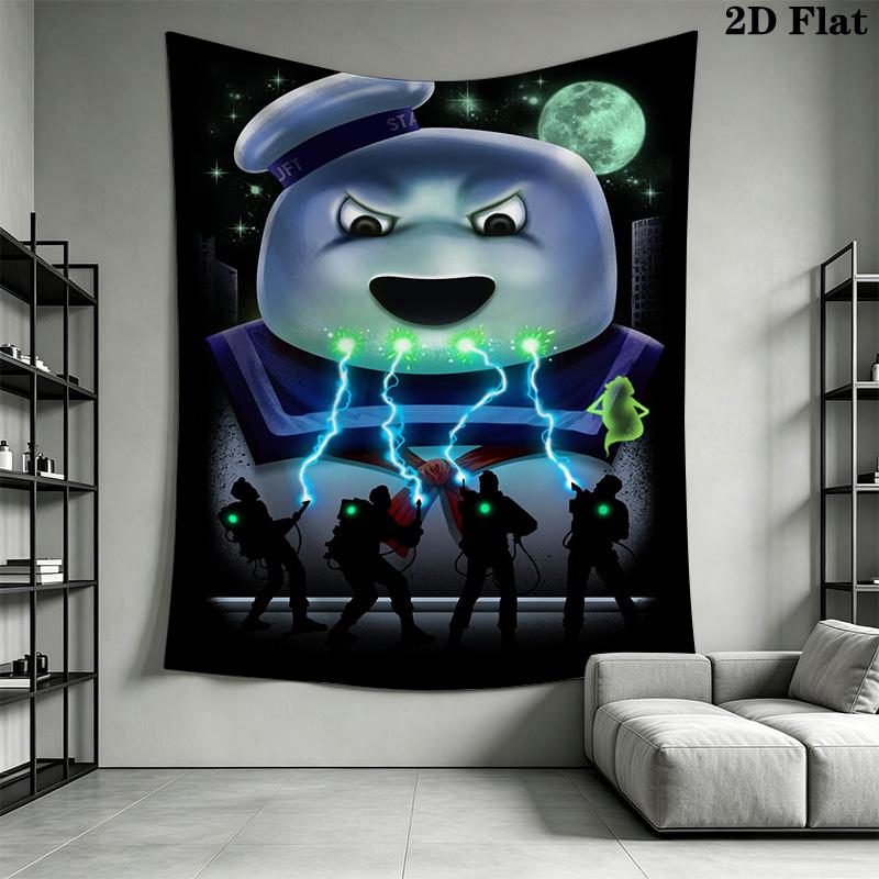 Ghostbusters Pattern Home Decor Tapestry, Wall Hanging, Decorative RV Wall Cloth.MGT0918162