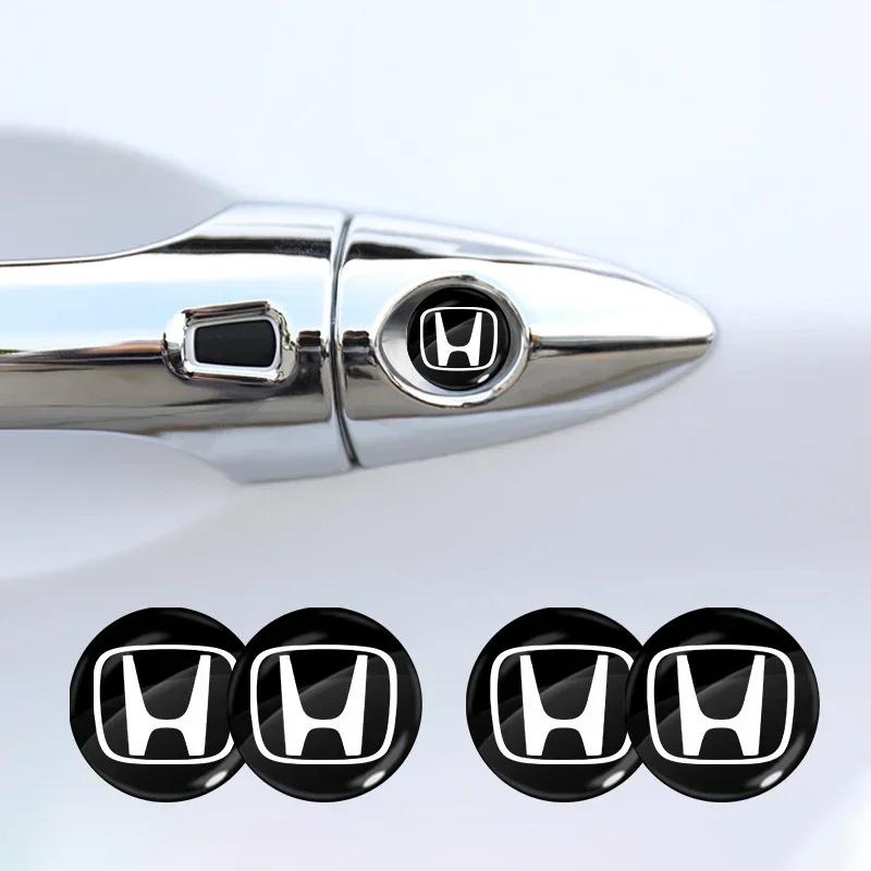 Bmpxw8 Car Door Lock Keyhole Protective Cap Key Socket Cover Trim Sticker For Honda Civic Varadero Xl1000 Xadv 750 Forza Shadow Vt600