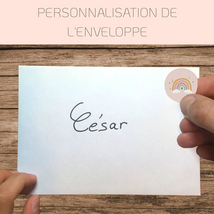 RXLITE KIT créatif Invitations Anniversaire thème ARC EN CIEL :10 Cartes à Gratter Stickers Dorés Enveloppes Blanches