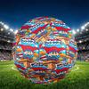 Crayon Shin Print Size 5 Soccer Ball, PU Wear Resistant Football for Match Training and Daily Practice, Birthday Gift for Soccer Fans