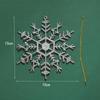 3-Piece Plastic Christmas Tree Snowflake Ornament Set