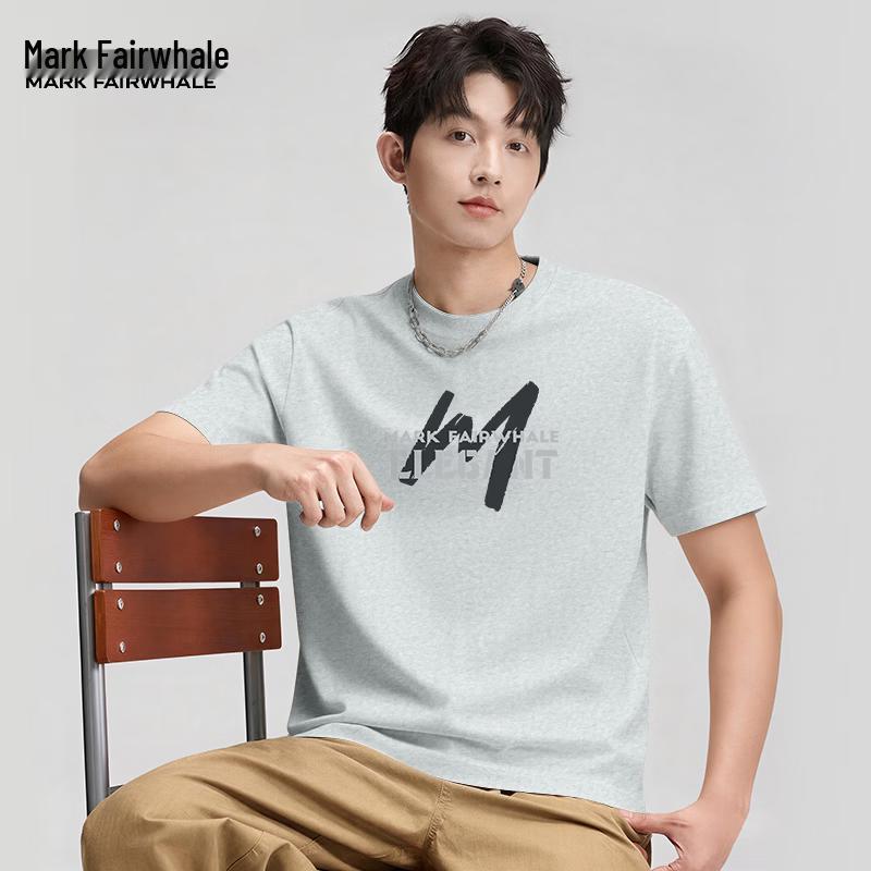 MARK FAIRWHALE Men s Heavyweight Pure Cotton Short Sleeve T-Shirt 2XL