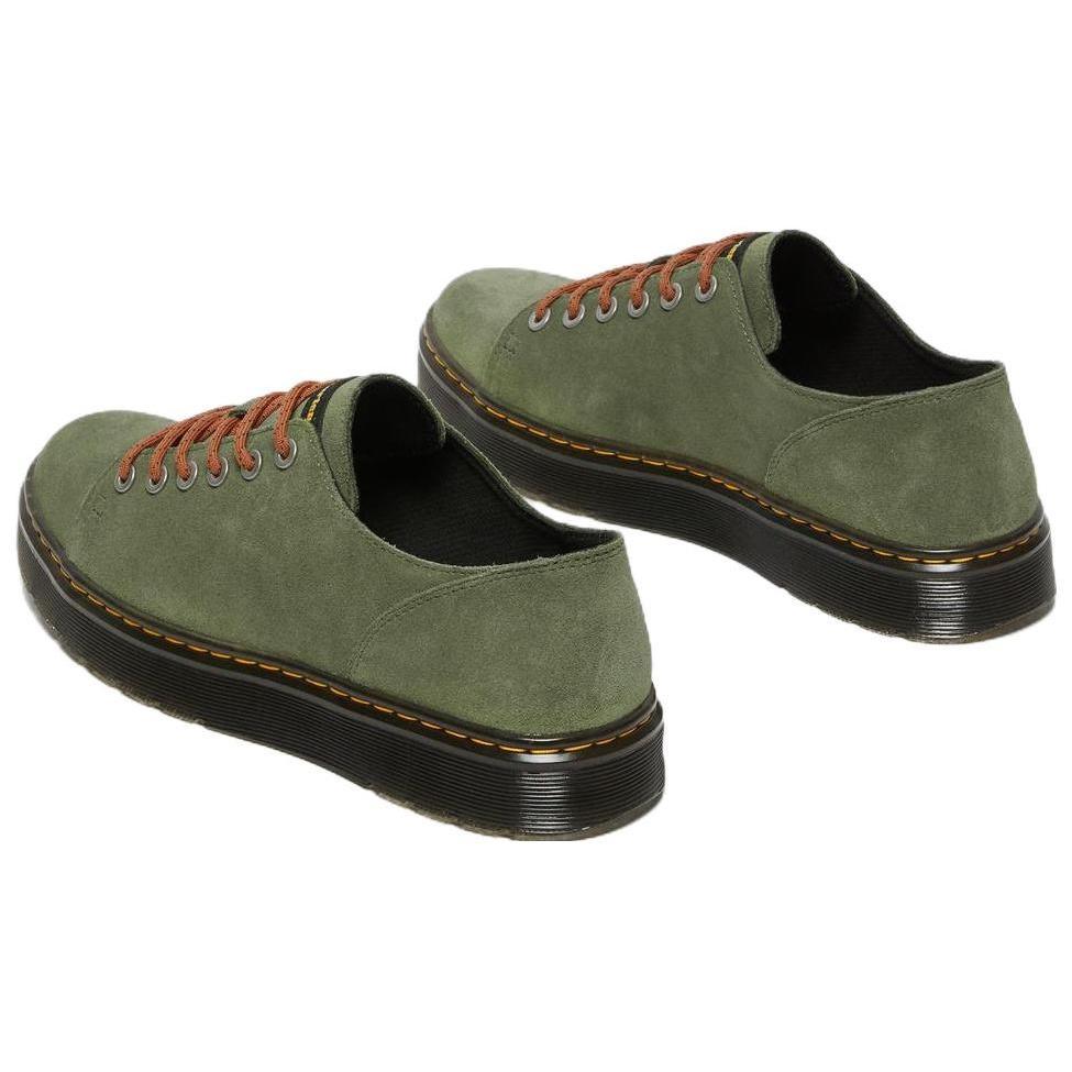 Dr. Martens Dante Suede Leather Shoes 'Khaki Green' Men's 27780384