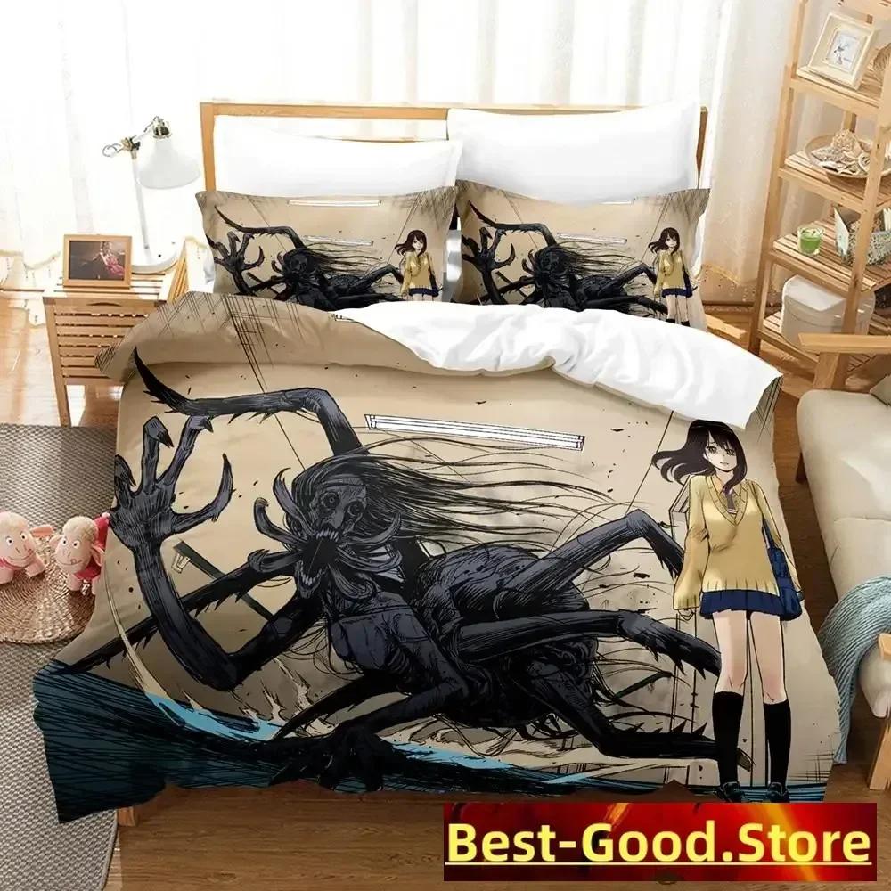 2023 Mieruko chan Bedding Set Duvet Cover Sheet Printed Bed Set Pillowcase Bed Full Queen King Size Comforter Bedroom