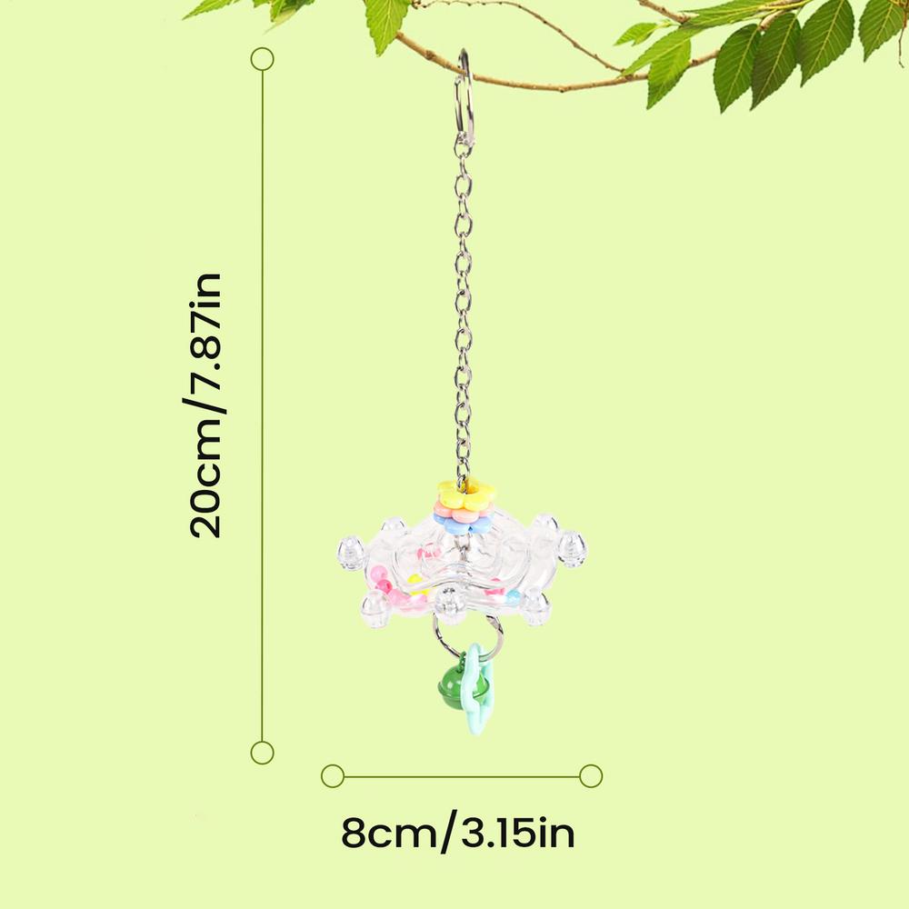 Bird Toys Fun Bite-Resistant Pet Chewing Supplies Colorful Parakeet Toys Wheel For Macaws Lovebird Conures Cockatiels Finches