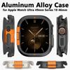 Metal Case for Apple Watch Ultra 2 49mm Protector Case Aluminum Alloy Cover Bumper Frame for IWatch Series 10 46mm Accessories