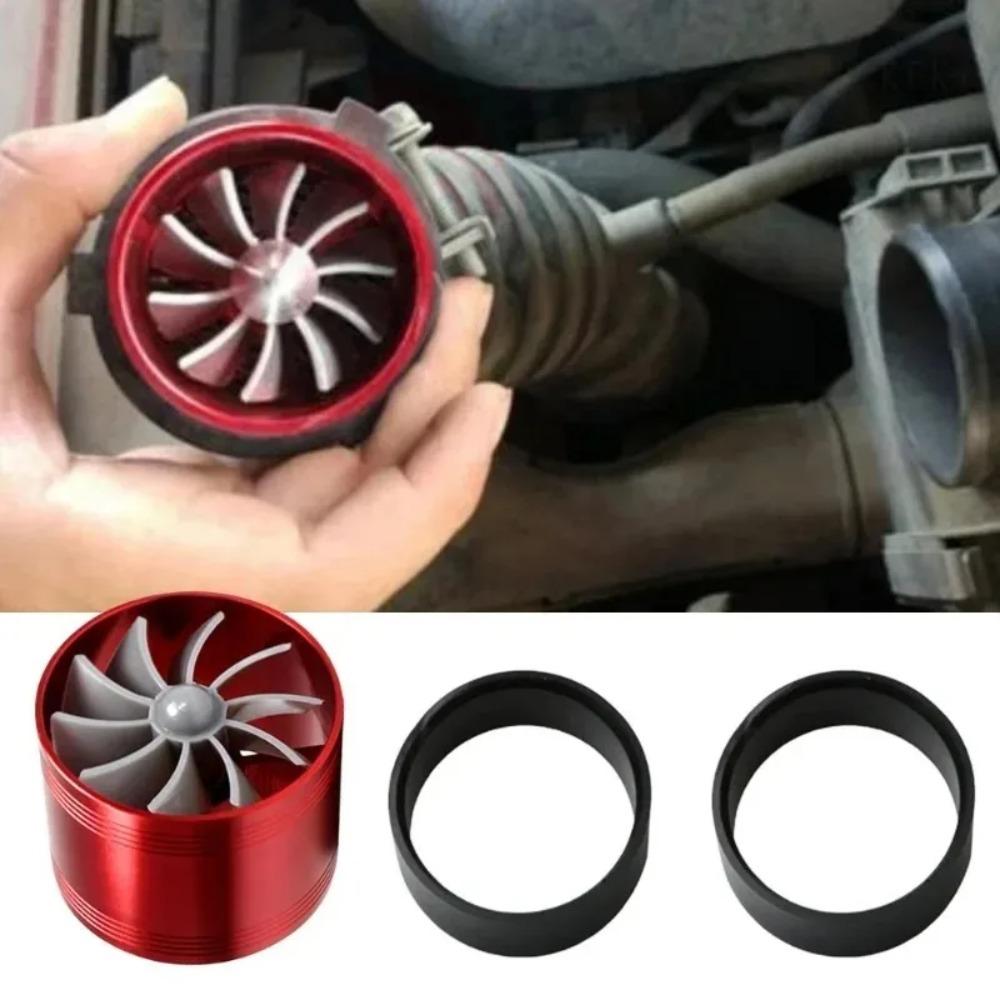 Power General Gas Fuel Saver for Vehicle Truck Parts Rubber Covers Car Vehicle Turbocharger Double Turbine Turbo Charger 1pcs