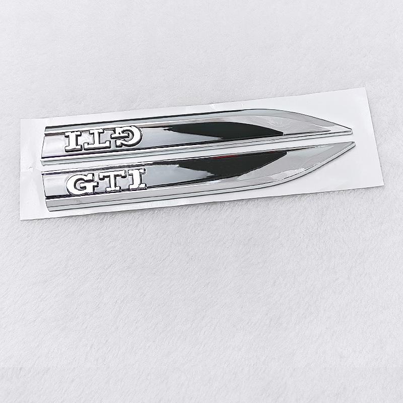 Hot 2pcs Rline R GTI GLI Emblem Car Fender Side Wing Auto Sticker Accessories For Volkswagen VW Golf MK8 Polo Passat Magotan Tig  HX4
