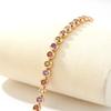 Waterproof Luxury Gold Color  Bangle Handmade Round Shape Cuff Bracelet  Female Lady Girl