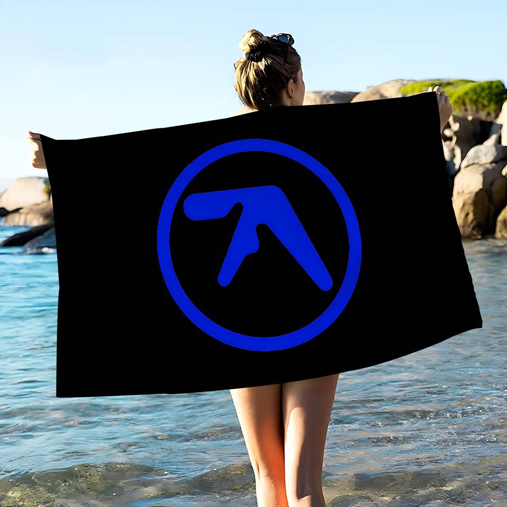 A-Aphex Twin Mikrofaser Bedrucktes Strandtuch Bergsteigen Yoga Strand Schwimmen Laufen Saugfähiges Weiches Handtuch