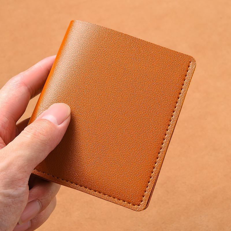 New Men's and Women's Wallets, Short High-end Fashion Students, Small Wallets, Card Bags, Simple and Ultra-thin Folding Soft Wallets