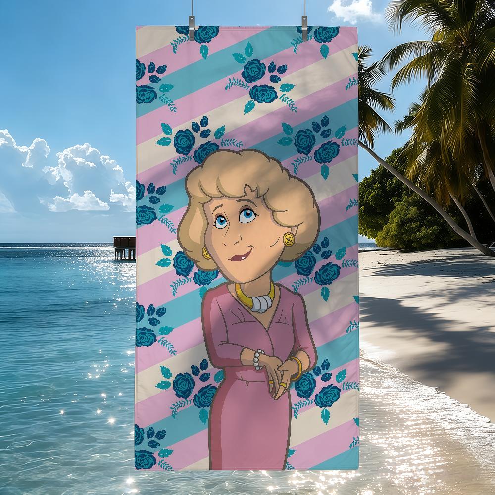 TV-Serie Die Golden Girls Cartoon Handtuch Schnelltrocknende Strandtücher Sind Geeignet Für Schwimmbäder Camping Yoga Und Das Fitnessstudio