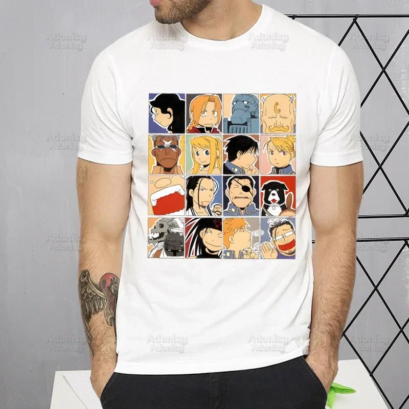Tričko Fullmetal Alchemist Harajuku Alphonse Elric Trička Krátký rukáv Móda Ležérní Edward Elric Tričko Topy Trička