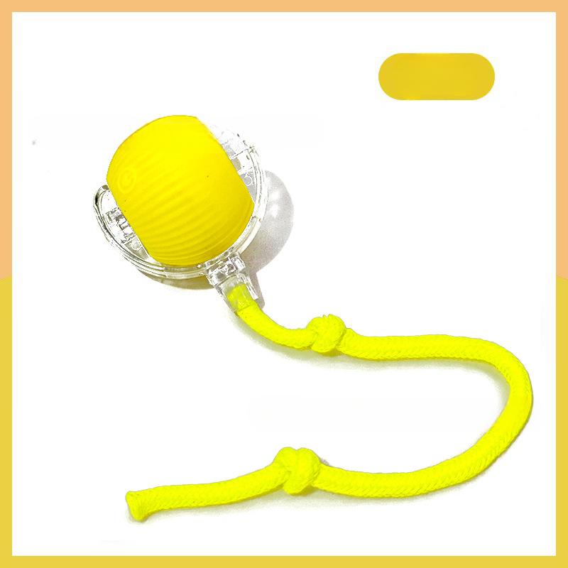 

Интерактивные игрушки-мячи для кошек, автоматический катящийся мяч, искусственный хвост, перезаряжаемая умная электрическая игрушка для питомцев, дрессировка собак и кошек, имитация мыши 1PCS жёлтый