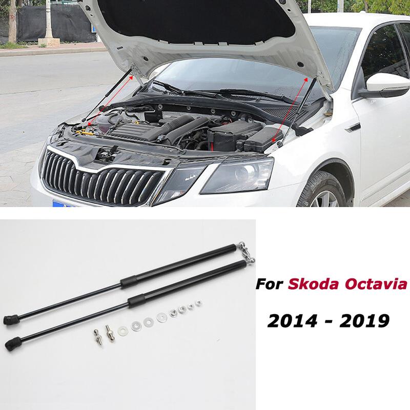 Hood Dampers For Skoda Octavia Mk3 2014-2019 Car Accessories Steel Front Engine Hood Lift Support Shock Strut Damper 2pcs
