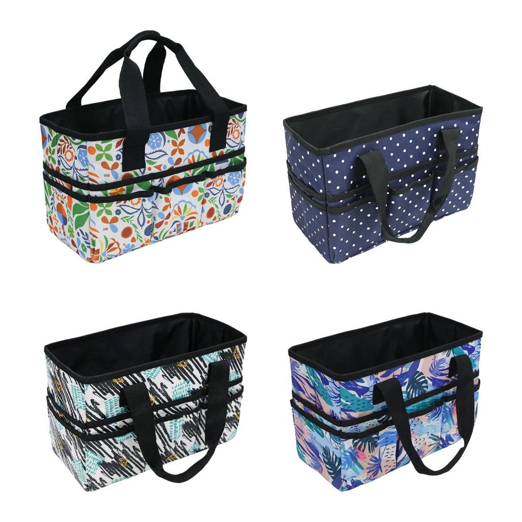 Craft Organizer Tote Bag Carrying Case Caddy Large Painting Tools Storage Bag Notebook Makeup Essentials Sewing Scrapbooking
