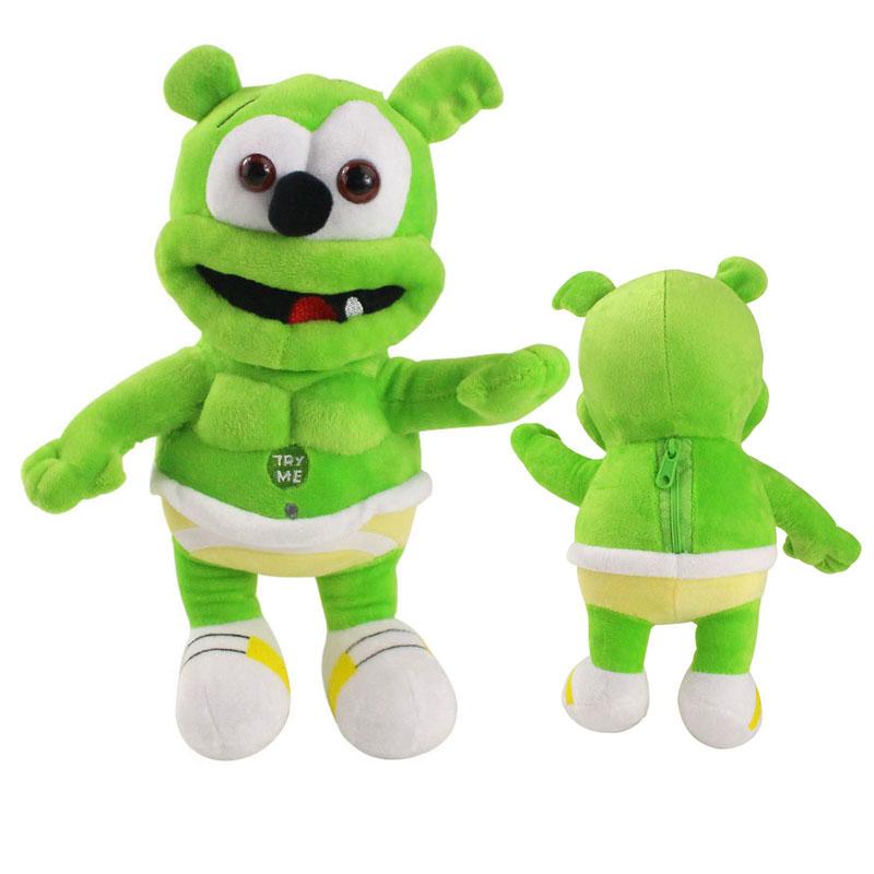 30cm Gummy Bear Voice Pet Plush Dolls Funny Lovely Bear Plushie Toys Sounding Peluche Soft Stuffed Baby Toys Best Gifts for Kids