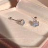 Moonstone Stud Earrings Women Ins Niche Design Light Luxury Earrings New Trendy Earrings