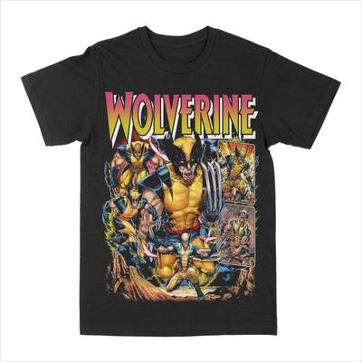 Originální Wolverine Dráp Grafický Potisk Luxusní Značka Čistá Bavlna Pánská A Dámská Trička Krátký Rukáv Bunda