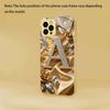 Diamondset Letter High-end Phone Case Electroplated Glass TPU PhoneCase for iPhone 17 16 15 14 13 12 11pm Pro Plus Dropresistant