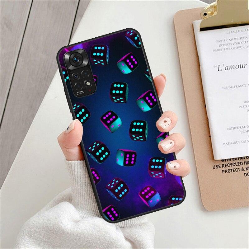 Arte dei Dadi Per Custodia Redmi Note 11 Pro Per Redmi Note 8 9 10 Pro 11S 10S 9S 8T 9A 10A 10C Custodia per Telefono