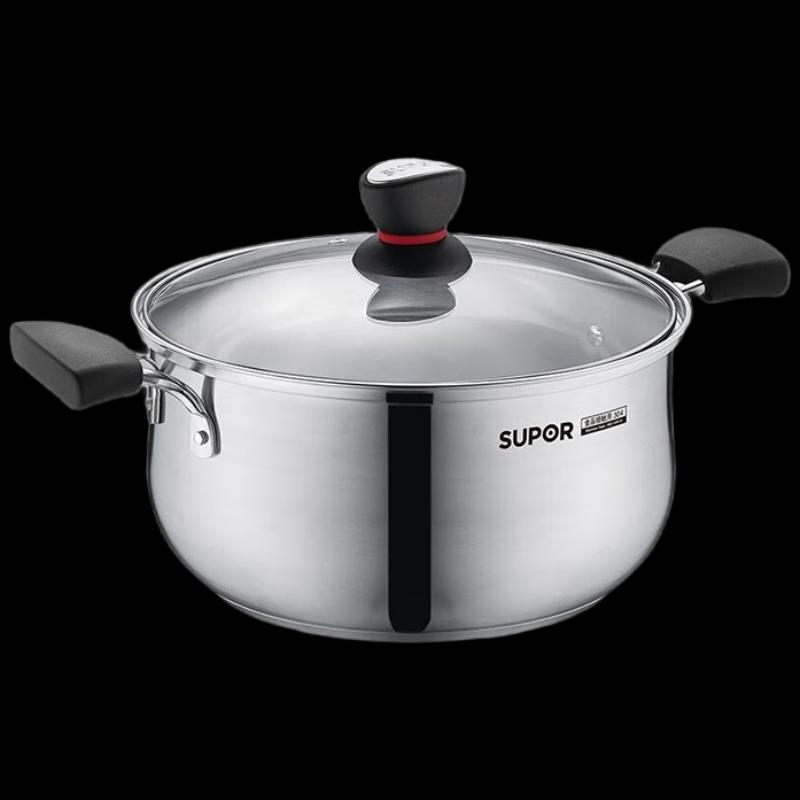 

SUPOR Little Red Circle 304 Stainless Steel Soup and Milk Pot