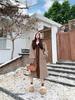 Women's Faux Two-Piece Hooded Lamb Wool Coat - Thick, Stylish Korean Winter Long Coat