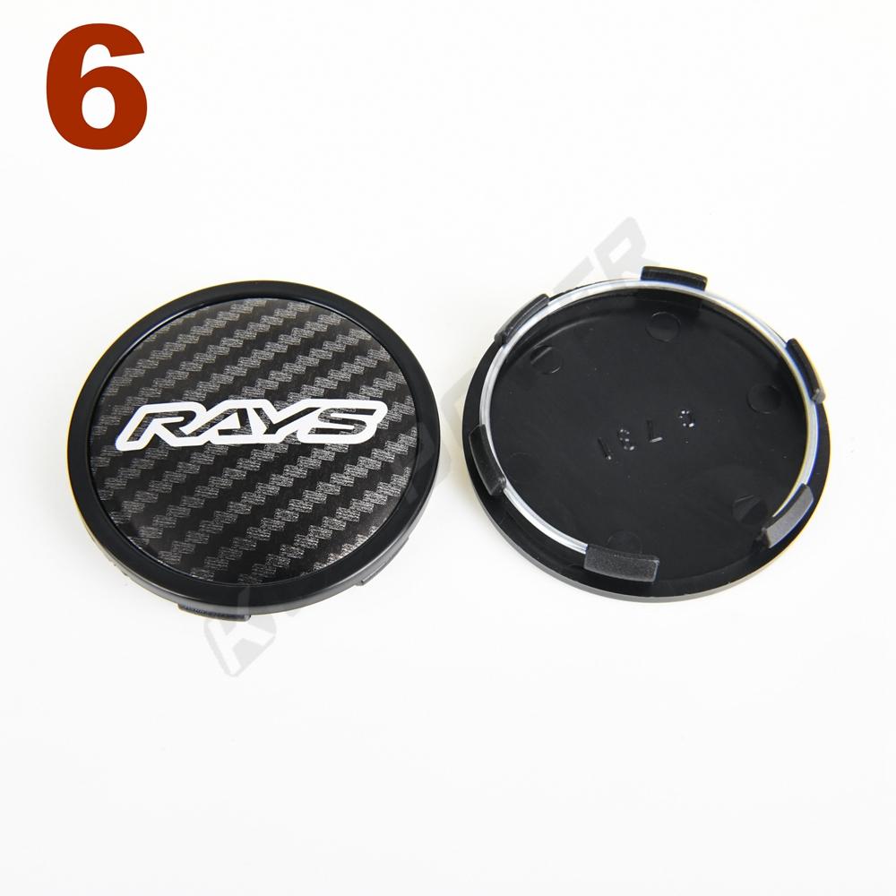 4 PIÈCES Cache-moyeu de roue OD 65 MM / ID 60 MM Logo RAYS VOLK Cache-moyeu de jante Sport Cache-moyeu central de roue