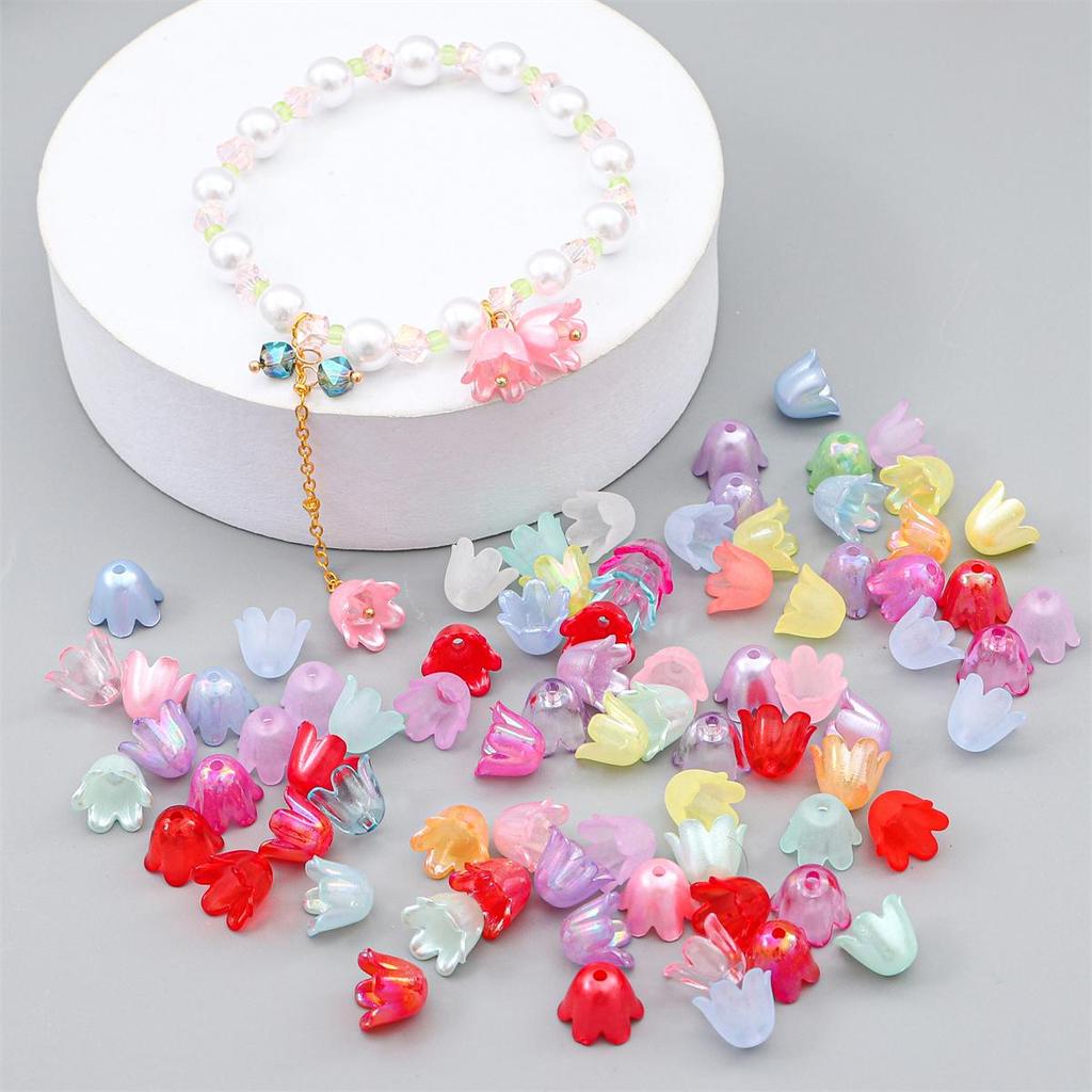 11*8mm 20g/pungă Accesorii acrilice de culori amestecate de lacramioare pentru realizarea de bijuterii, decorare cu farmec DIY