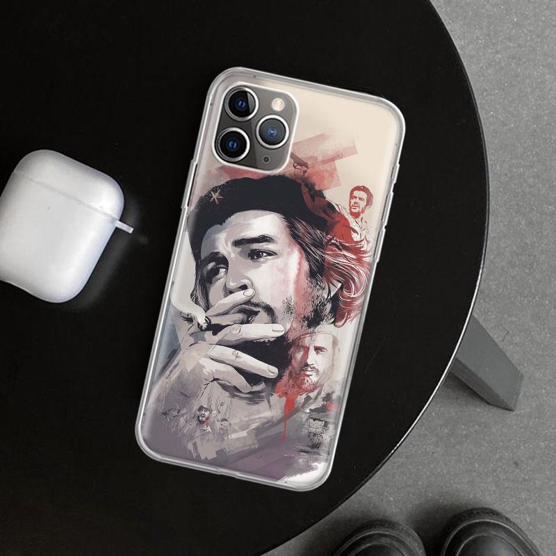 Che Guevara Cigarett Phone Case Cover for iPhone 11 12 13 Mini 14 15 Plus 16 Pro Max 17 Air 7 8 + SE Art Customized Fundas 11 12