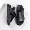 Sandalen für Männer Sommer Marke Echtes Leder Casual Strand Atmungsaktive Männer Slides # Zl82