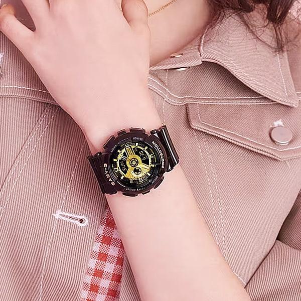Casio Women S Ba 110 SerieS Rubber Band Black Ba 110x 1ajf