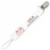 Planetee Pacifier Clip for Name LOLA I Live On Love and Milk Cow | Pacifier Clip Baby Shower Gift