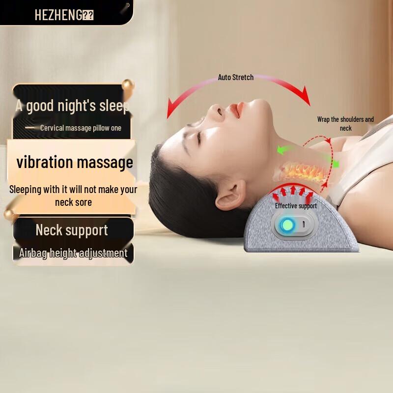 Hezheng Memory Foam Cervical Vibration Massage Pillow