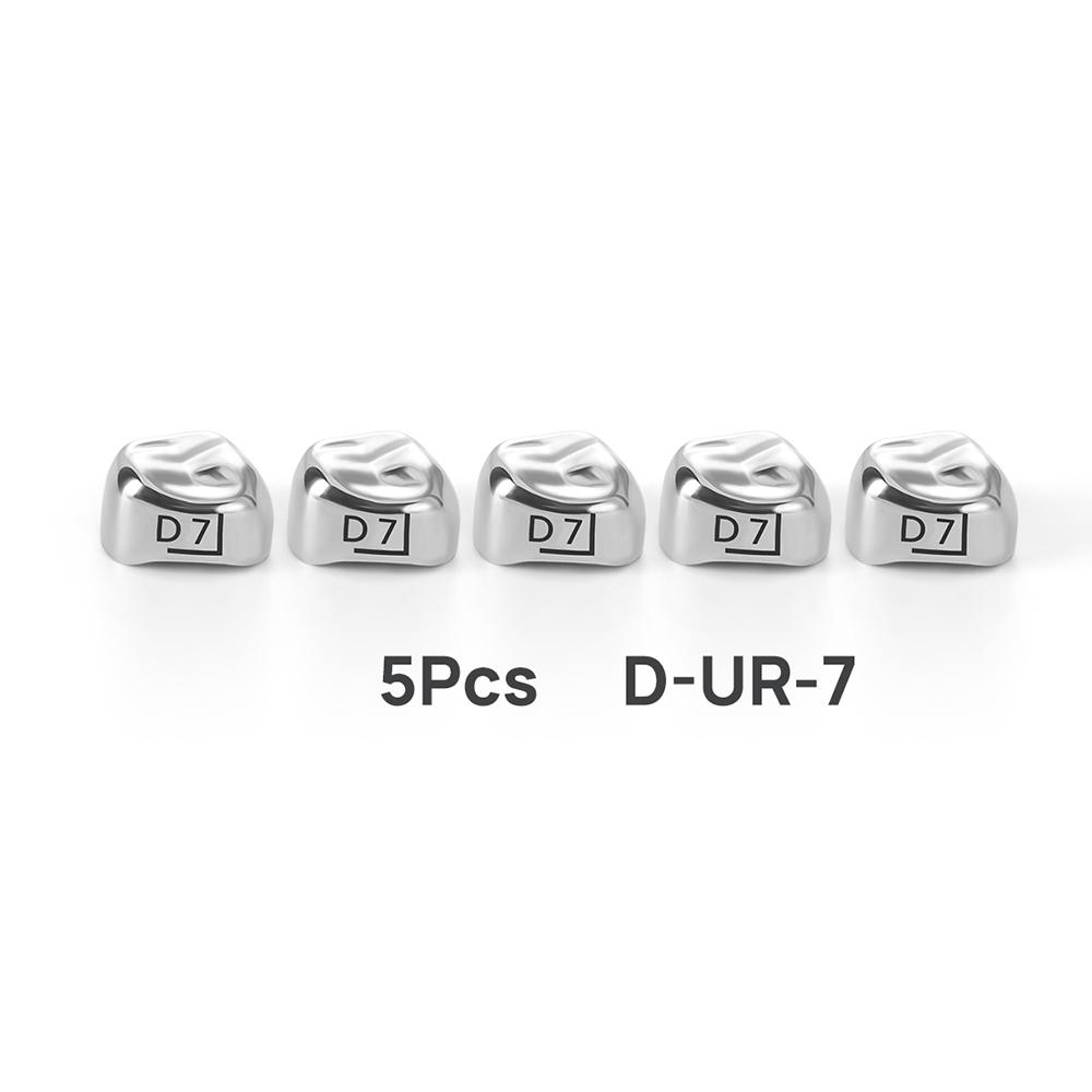 5Pcs Dental Crowns Preformed Metal Crown Stainless Steel Temporary Crowns Dentistry Orthodontic Material Therapy Tools