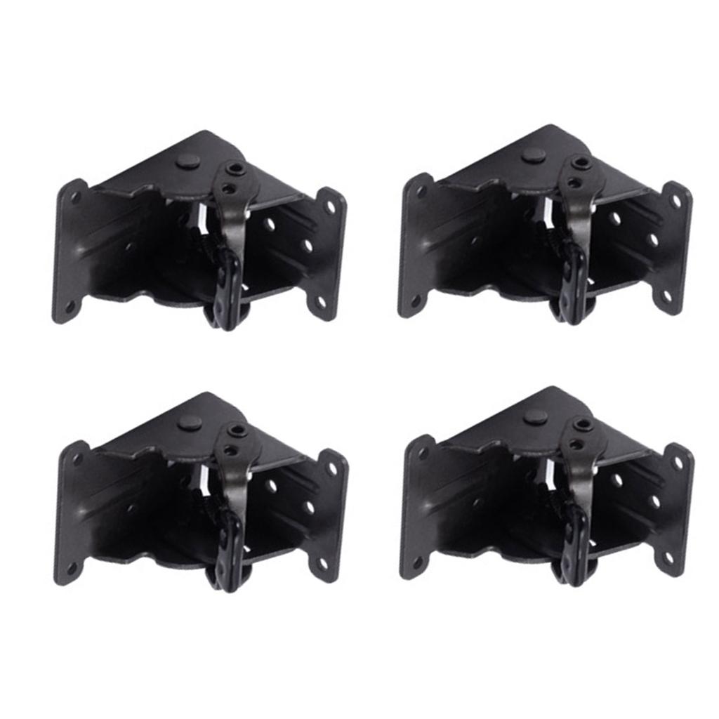 4Pcs 90 Degree Folding Table Legs Bracket Self Locking Hinge Lock Extension Support Bracket Furniture Leg Fitting