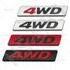 3D Metal 4WD Emblem Logo Rear Trunk Badge Car Stickers Decals for IX25 IX35 Tucson Verna Celesta Elantra Santafe Encino Accent