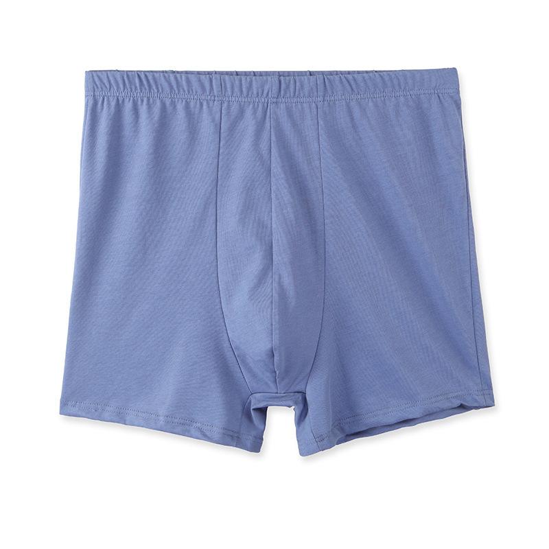 Middle Aged and Elderly Underwear Men's Oversized Underwear Dad's Pure Cotton Red Loose Underwear