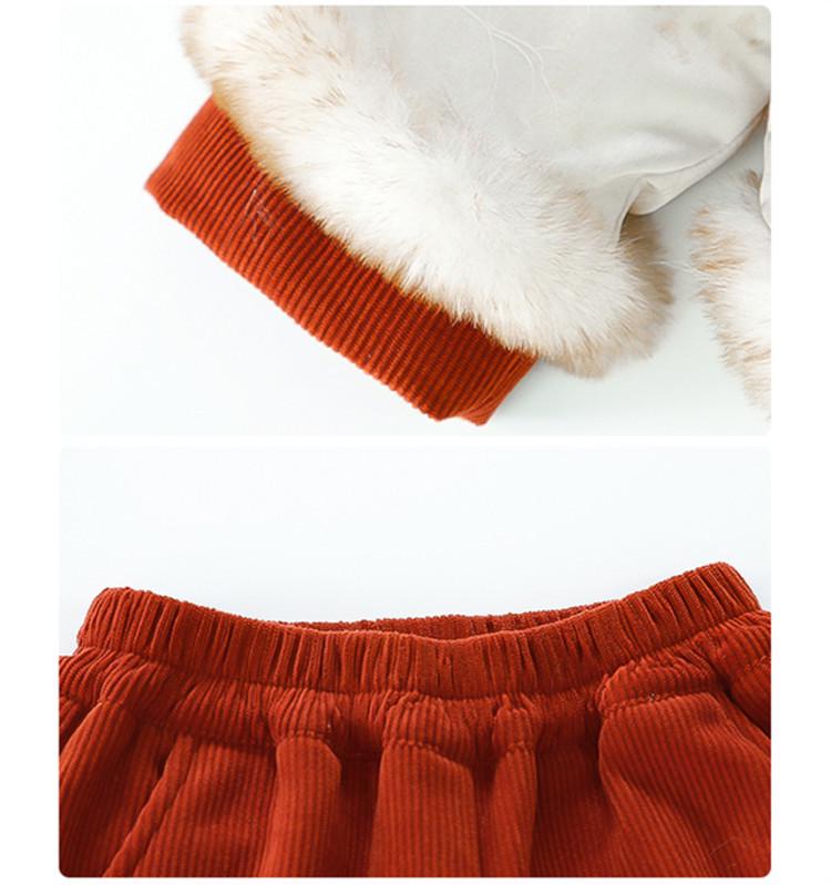 Meng Tang Tang 2025 Girls' Chinese New Year Hanfu Set - Children's Festive Winter Outfit