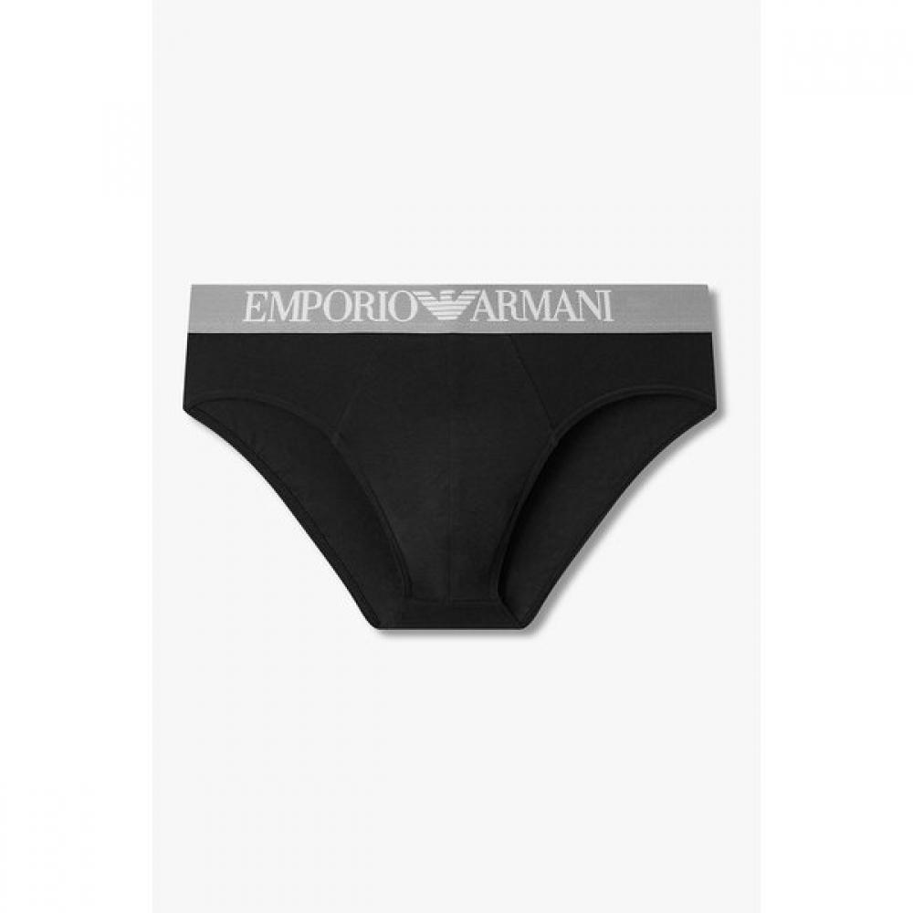 Emporio Armani Men S Textured Banded Cotton Brief 0816111153 M(100)