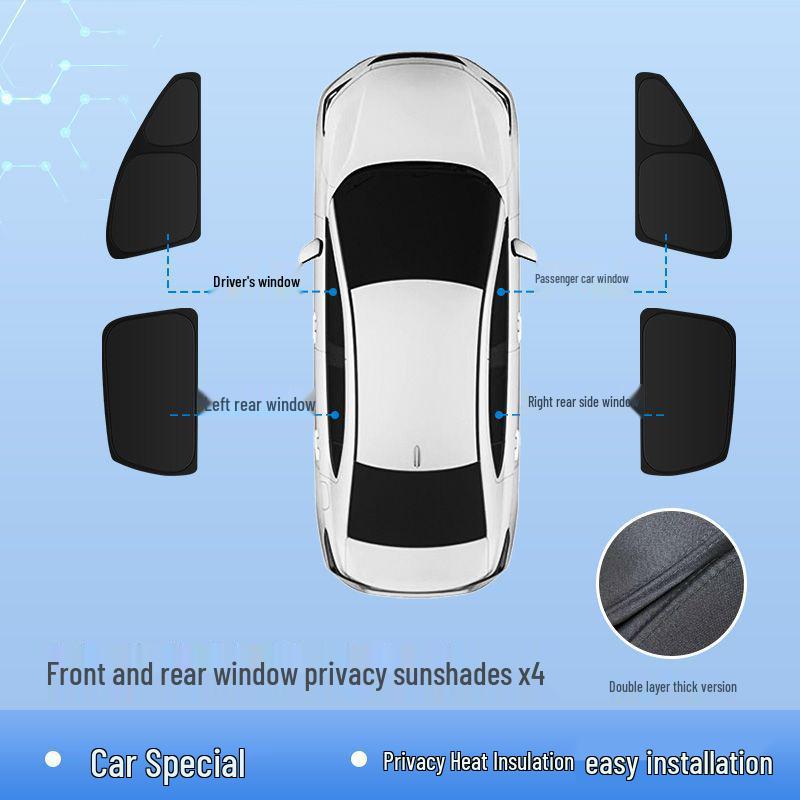 Tesla Model/Y Six-Seater Front Windshield Sunshade & Privacy Blackout