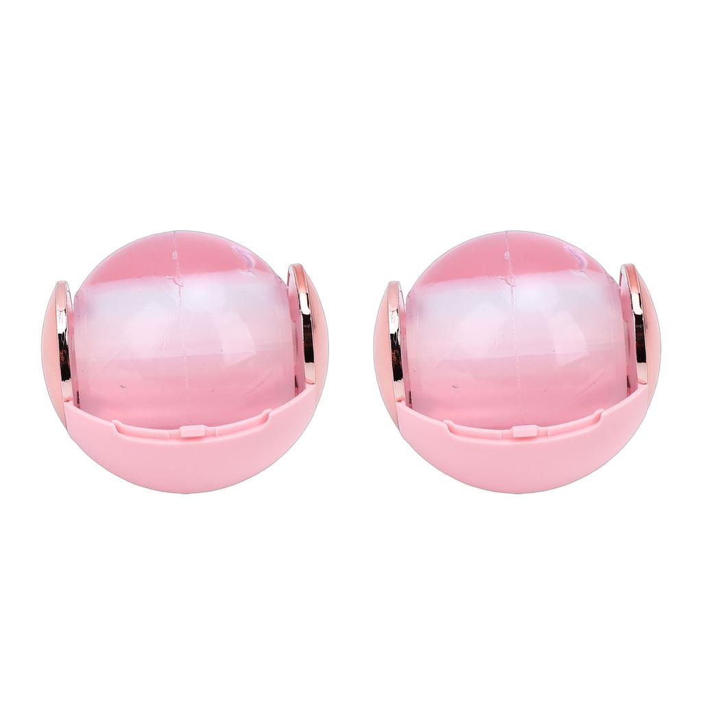 2pcs Portable Lint Roller Washable Reusable Lint Roller Ball for Clothes Sofa Hair Pet Fur Pink Gold