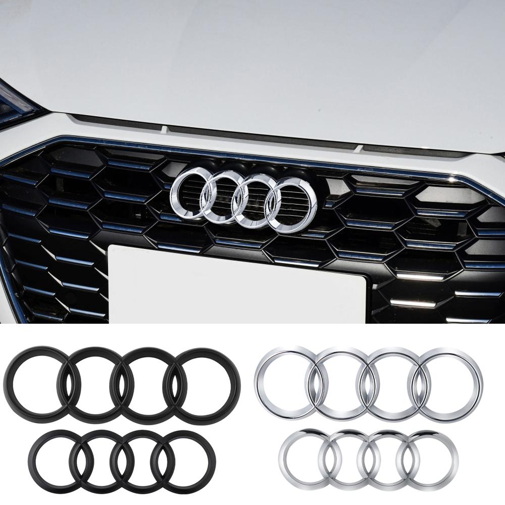 ABS Car Front Grille Rear Trunk Auto Emblem Sticker Decal For Q2 Sline A1 A2 A3 A4 R8 S1 S2 S3 S5 A4L A5 RS RS3 RS4 RS5 RS6
