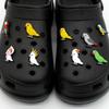 11PCS Fashion Shoe Charms Set Accessories Hole Shoe Buckle Cute Cartoon Animal Parrot DIY Shoes Decorations Kid Party Girls Gift