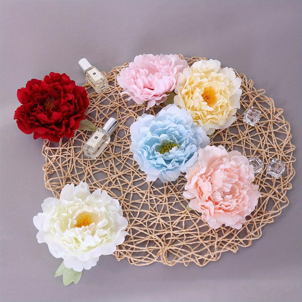 20pcs Artificial Peony Flowers Heads, Perfect for Weddings, Holidays, Office Decor, Bouquet Accents, Wedding Decorations